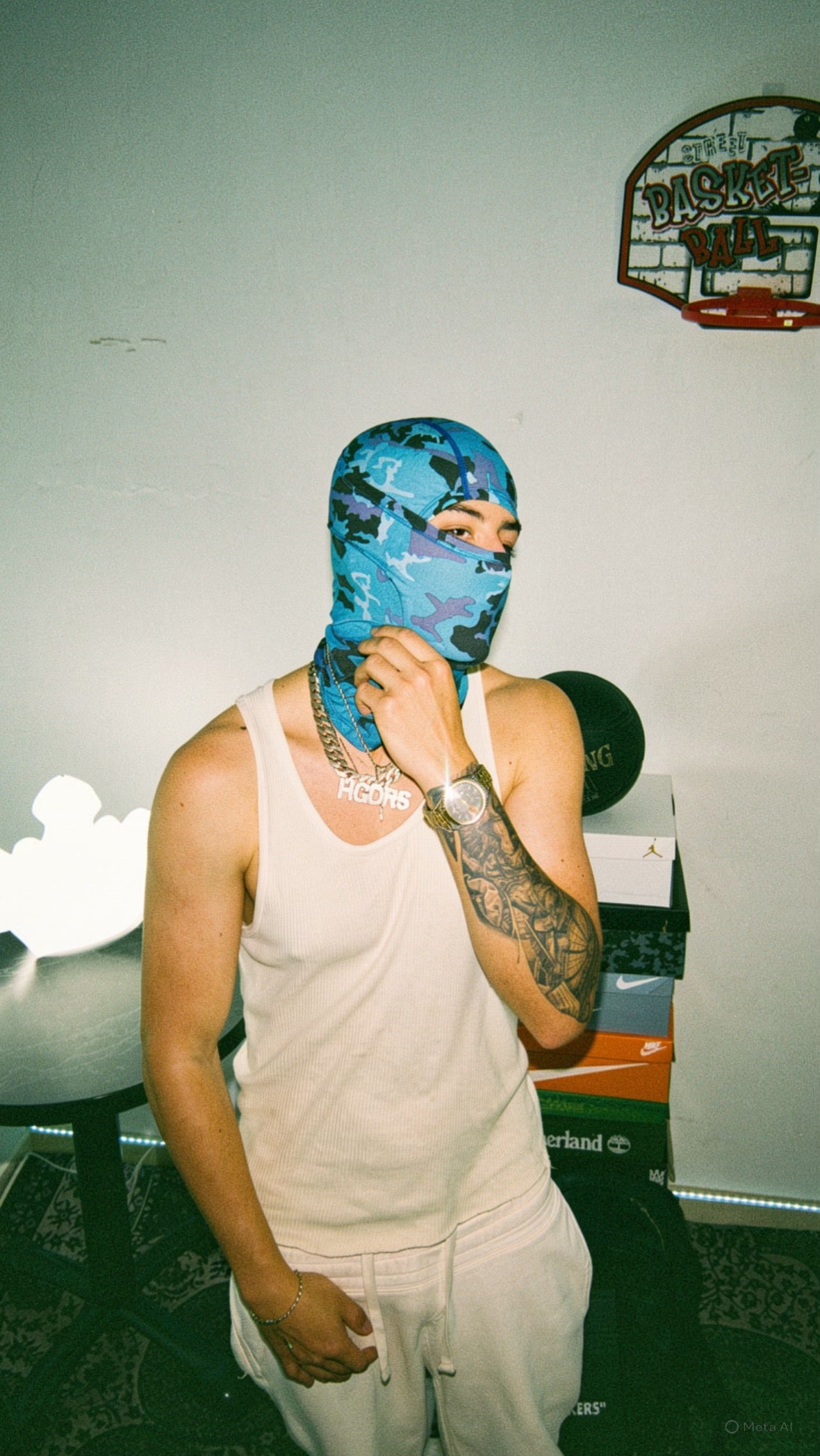 SKI MASK PHANTOM BLUE